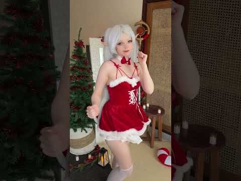 Frieren Christmas outfit #cosplay #frieren