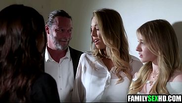 Step Daughter Brings Virgin BFF for Sex With Step Parents